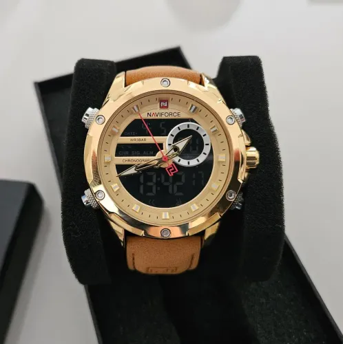 Relógio Naviforce NF9802 Luxo Gold - Original, Novo e na Caixa (Pronta Entrega)