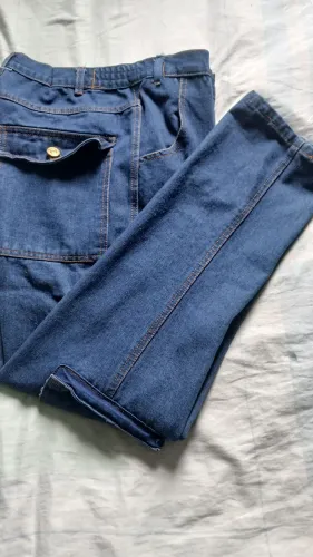 Calça jeans cargo 44