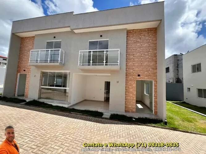 Casa Duplex 4 Quartos | 2 Suítes | Closet | Condomínio Fechado | Lauro de Freitas