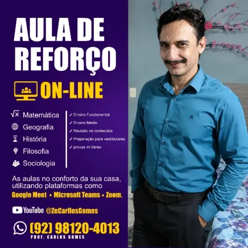 OFEREÇO AULAS DE REFORÇO ESCOLAR