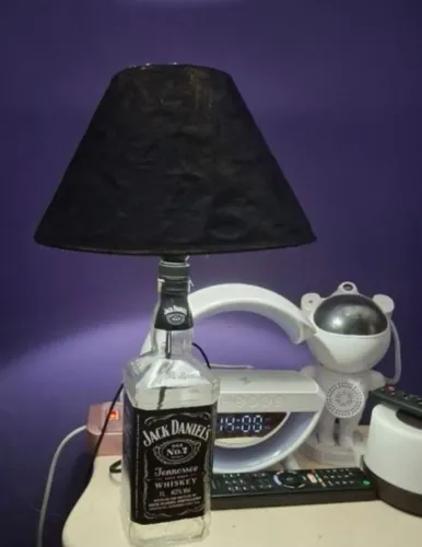 Abajur artesanal jack daniels