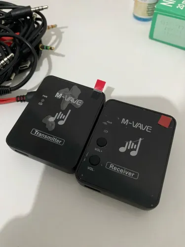M-VAVE WP-10 2.4G Monitor De Fone De Ouvido Sem Fio Recarregável Receptor De Transmissor