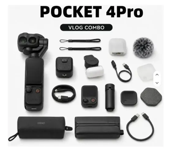 DJI Pocket 4p Vlog combo novo sem caixa