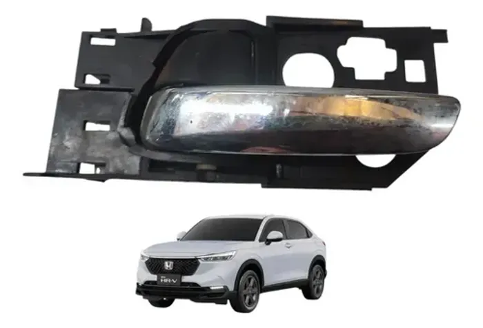 Maçaneta Interna Honda Hrv Dianteira Esquerda 2015 A 2021 Preto Dianteira