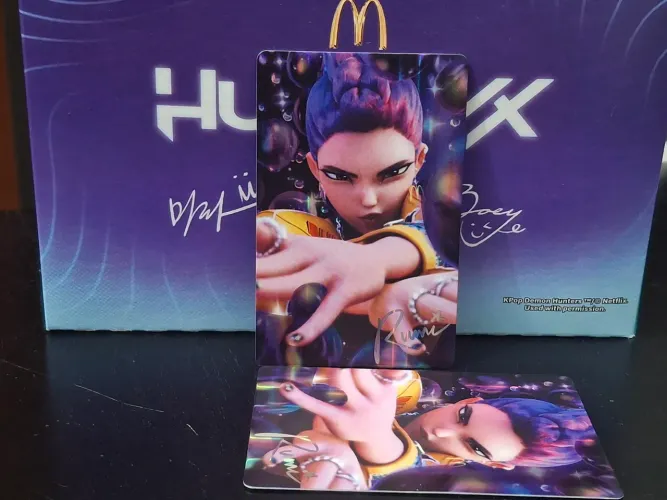Photocard Rumi Avulso - Guerreiras do Kpop Mc Donalds Kpop Demon Hunters