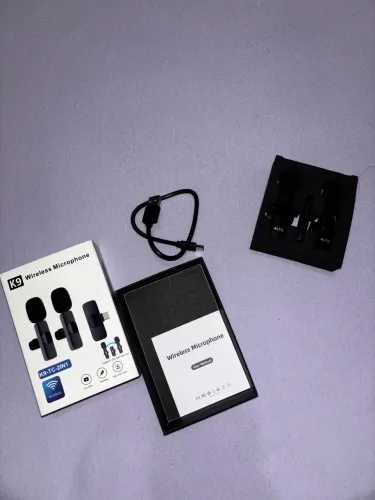 Microfone sem fio duplo lapela