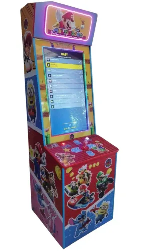 Fliperama vertical 32 polegadas com 10 jogos 