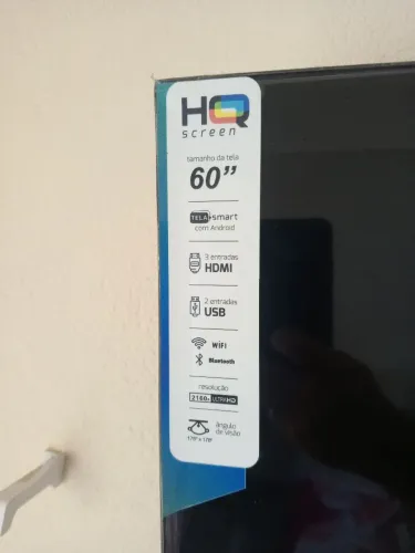 Smartv HQ 60 polegadas com 1 ano de uso com nota fiscal.