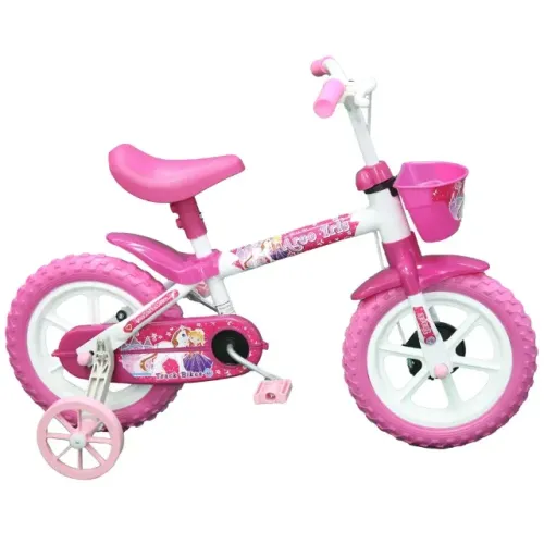 Bicicleta Aro 12 Track TR3 - white e Pink - NOVA!