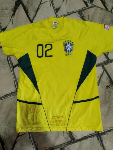 Camisa Brasil guaraná antártica copa de 2002