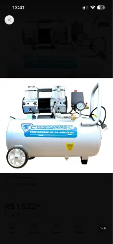 Compressor de Ar sem óleo 