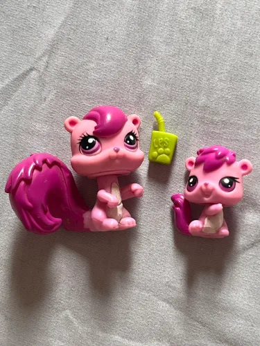 Littlest Pet Shop Esquilo Mamãe e Bebê 
