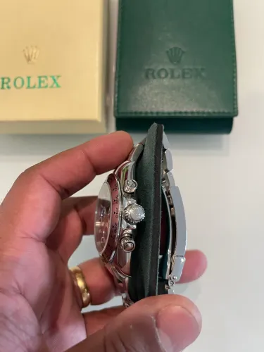 Relógio R0lex Daytona com case e estojo em couro novo comprado na Europa