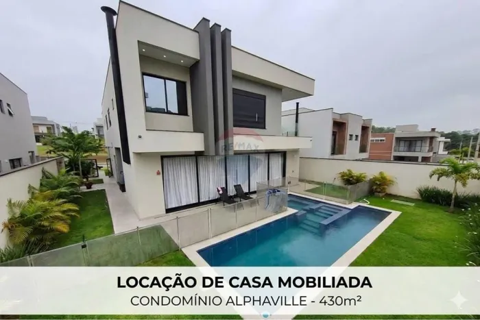 LOCAÇÃO DE CASA MOBILIADA EM CONDOMÍNIO FECHADO - URBANOVA - 5 SUÍTES - SÃO JOSÉ DOS CAMPO