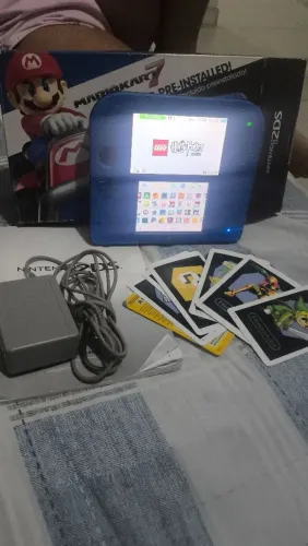 Nintendo 2ds d3sbl0k34do com caixa serial batendo