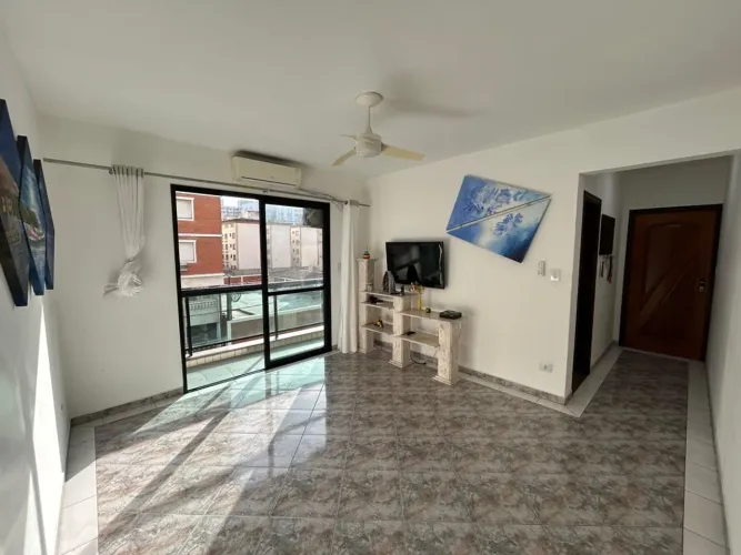 Apartamento Frente Mar para Locação na Guilhermina, Praia Grande/SP.