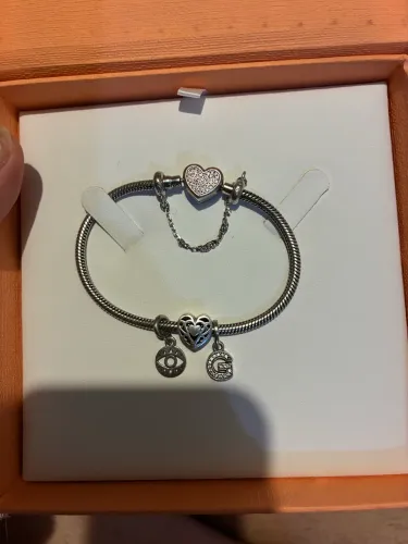 Pulseira Life Vivara + Berloques Originais Olho Grego e Letra G