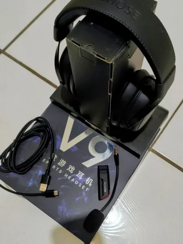 Headset Gamer Sem Fio MCHOSE V9 Pro | 7.1 | Bluetooth + 2.4GHz