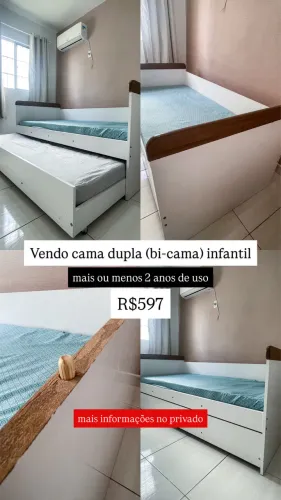 Cama dupla (Bicama) - PREÇO CAIU