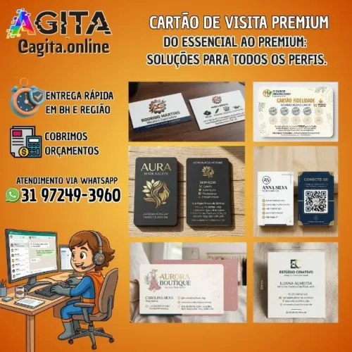 CARTÃO DE VISITA PREMIUM PERSONALIZADO