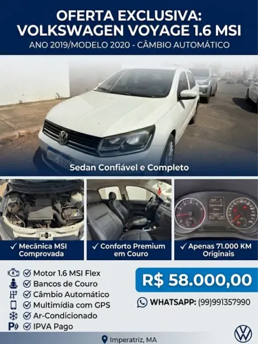 Volkswagen Voyage 1.6 MSI Flex 16V 4P AUT 2020