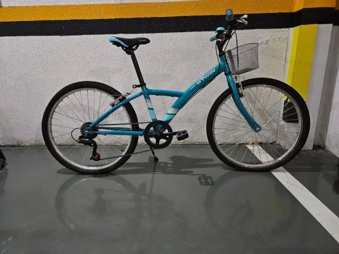 Bicicleta Menina Btwin Semi Nova Aro 24 Original