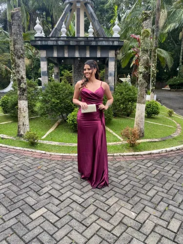 Vestido de Festa Rosa Fúcsia 