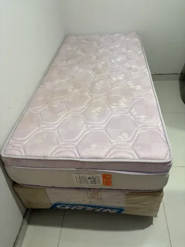Conjunto box solteiro Modelo do Colchão: Gazin Maísa Bonnel