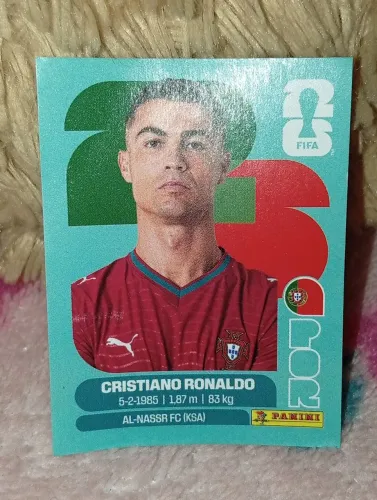 FIGURINHA CRISTIANO RONALDO ÁLBUM DA COPA 2026 COM BRINDE 