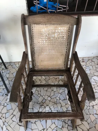 Base para cadeira de balanço madeira de lei