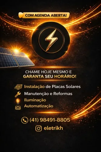 Instalação de Placas Solares + Serviços Elétricos - Agenda Aberta
