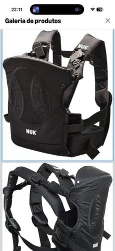 Canguru NUK Baby Carrier Supreme Comfort 4 Em 1 - Preto