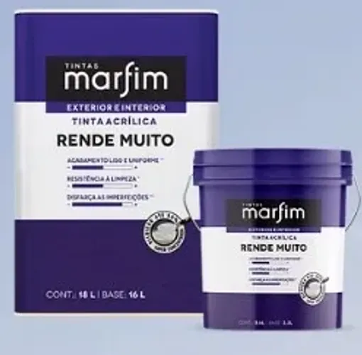 Tintas branca acrílica 18lt 