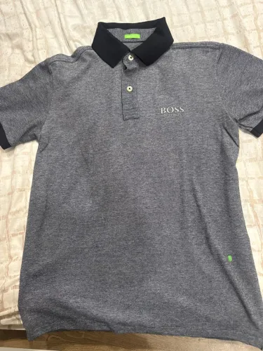 Camisa Polo Hugo Boss Cinza