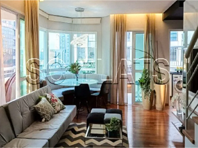 Duplex de luxo na Vila Olímpia com hidro, solarium e 2 suítes
