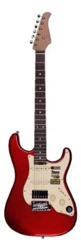Guitarra Mooer Gtrs Inteligente Com Efeitos - Vermelha Vermelho