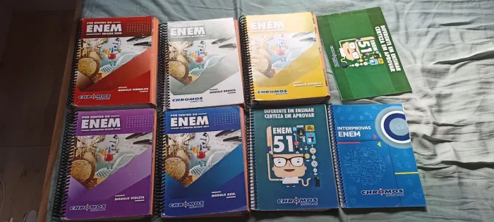 Apostila pré-enem Chromos utilizados atualmente 