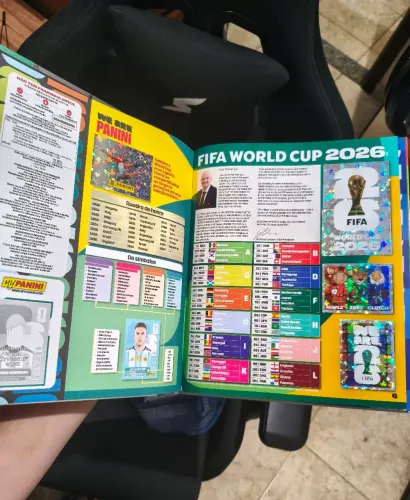 Album Capa Dura Prata Copa 2026 Completo Colado (Leia descrição)