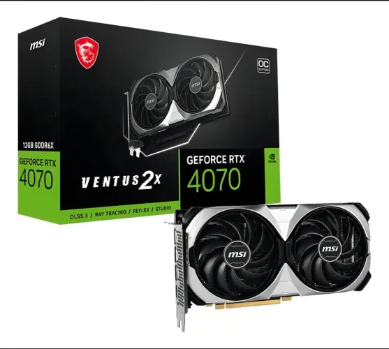 Placa de Vídeo MSI GeForce RTX 4070 SUPER 12g VENTUS 2x White