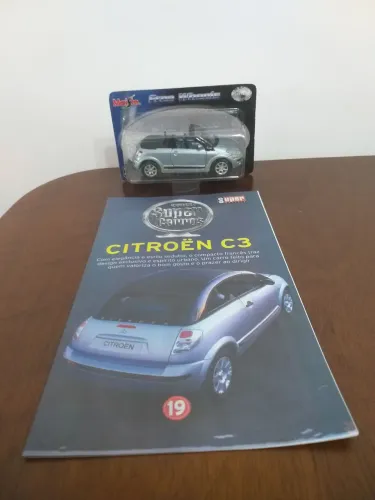 Carro em miniatura Citroën C3 da coleção Super Carros da Maisto