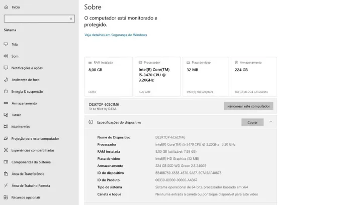 PC PARA TRABALHO, RÁPIDO E CONFIÁVEL!