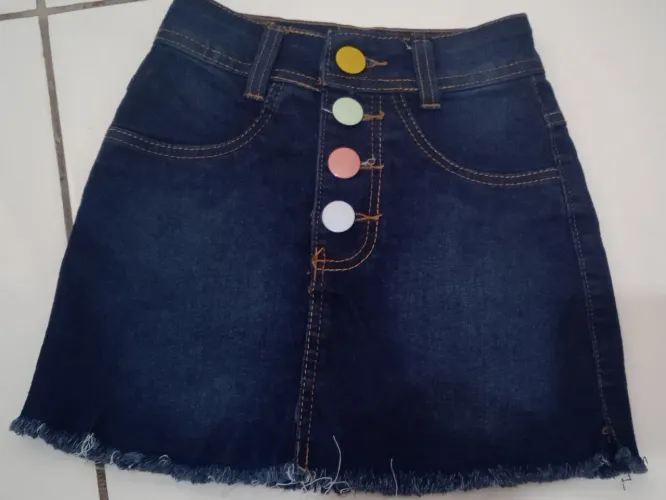 Saia Jeans Infantil