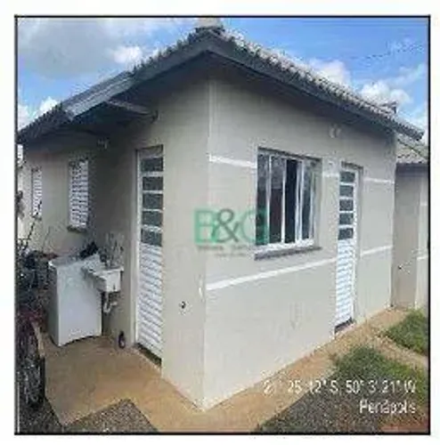 Casa com 2 dormitórios à venda, 44 m² por R$ 101.926,27 - Residencial Mais Solar Penápolis