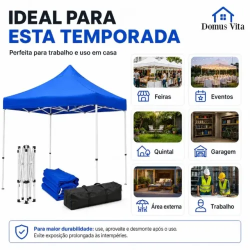 Oferta Exclusiva! Tenda Articulada 3x3m para Praia e Eventos | Desmontável