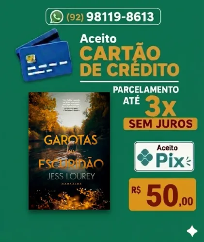 Livro Garotas na Escuridão (capa de brochura)