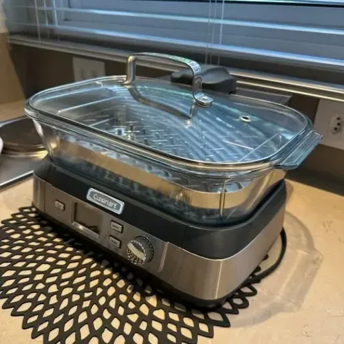 Panela Elétrica Cuisinart vidro temperado Inox Original