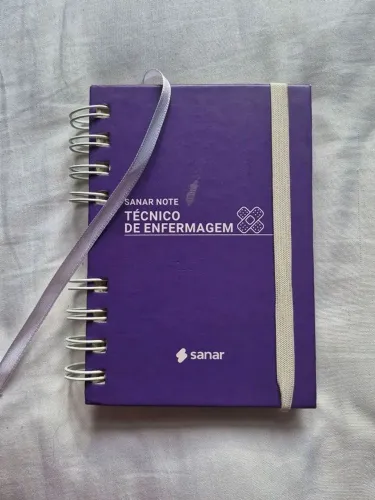 sanar note técnico de enfermagem roxo
