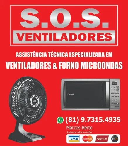 Assistência Técnica Especializada em Ventiladores & Forno de micro-ondas 