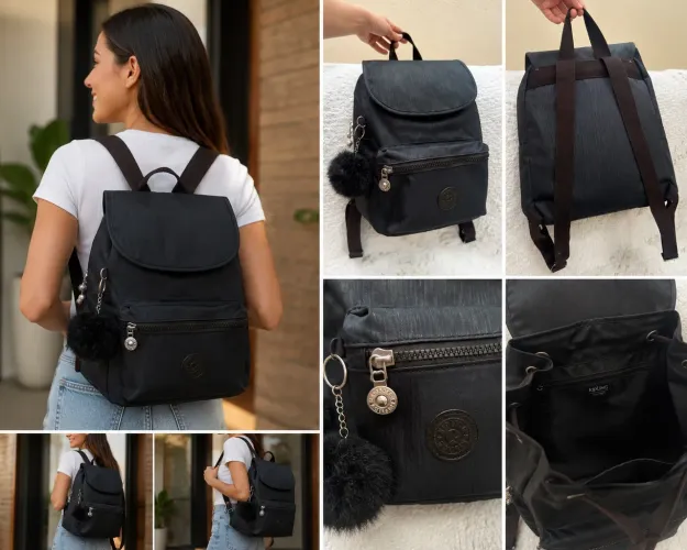 Mochila Kipling City Pack S Original Preta - Compacta, Leve e Elegante