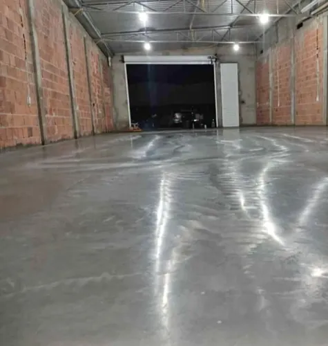Concreto polido usinado - Piso industrial 